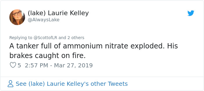 Hero Truck Driver Takes Burning Truck To A Remote Area Before It Explodes, Killing Him Hero Truck Driver Takes Burning Truck To A Remote Area Before It Explodes, Killing Him