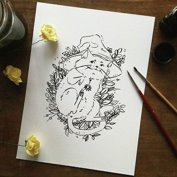 I Create Magical And Whimsical Ink Illustrations (30 Pics)
