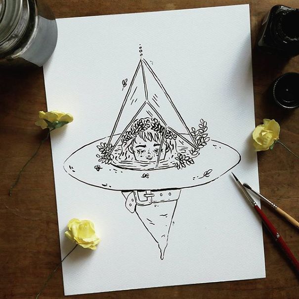 I Create Magical And Whimsical Ink Illustrations (30 Pics)