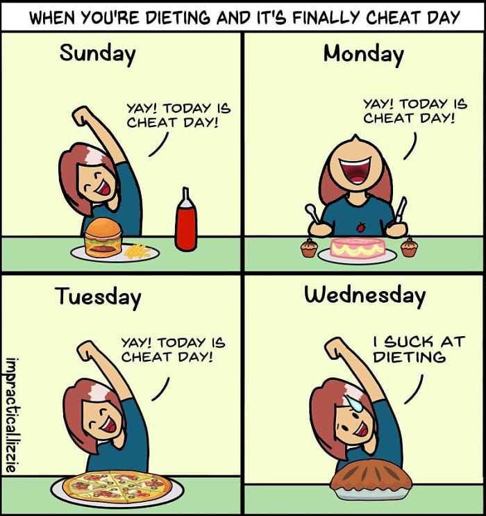 When You're Dieting And It's Finally Cheat Day!