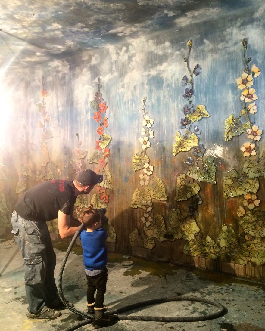 How I Made 30 Malva’s Stems 3 Meters High And 290 Buds For Interior Decoration How I Made 30 Malva’s Stems 3 Meters High And 290 Buds For Interior Decoration