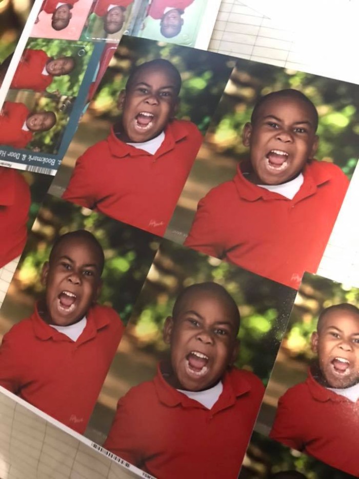 Mom Gets Mad After Finding Son's School Photos, But Internet Finds Them Hilarious Mom Gets Mad After Finding Son's School Photos, But Internet Finds Them Hilarious