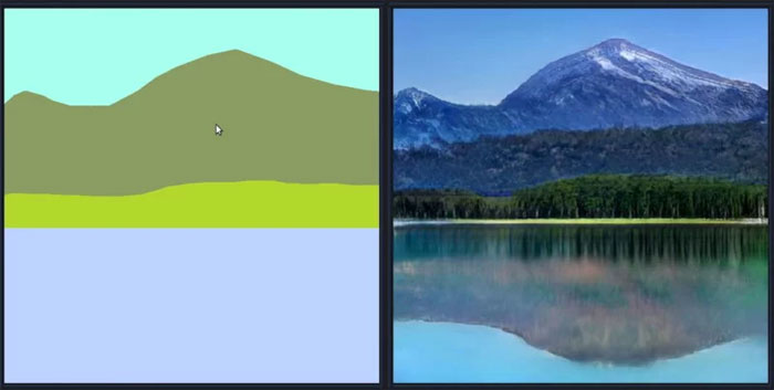 Nvidia's Latest AI Software Transforms Doodles Into Photorealistic Landscapes In Seconds Nvidia's Latest AI Software Transforms Doodles Into Photorealistic Landscapes In Seconds