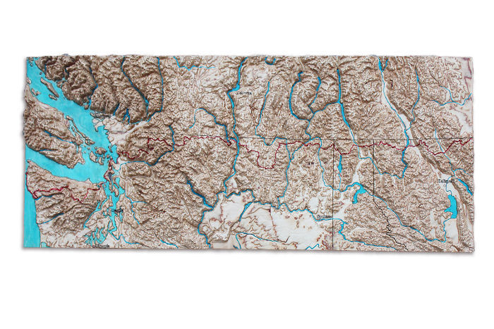 I Cut 3D Maps In Wood To Show How Incredibly Beautiful Our Planet Is