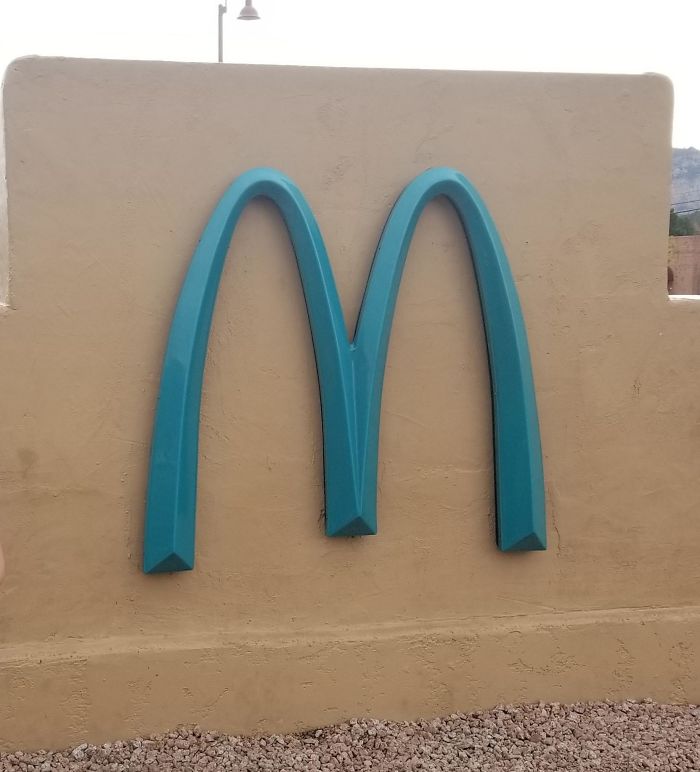The Only Teal McDonald's M In The World In Sedona, AZ
