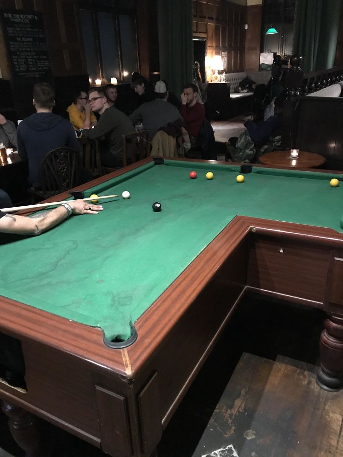 L-Shaped Pool Table In East London
