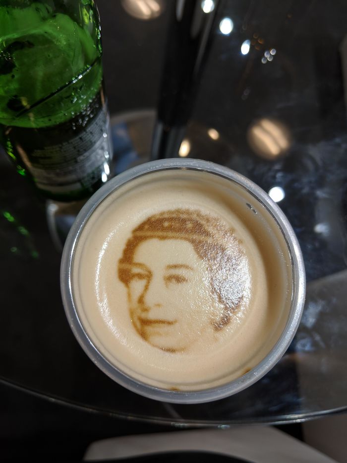My Guinness Came With A Picture Of The Queen On It