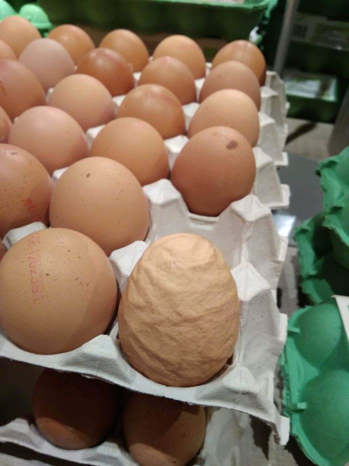 Wrinkly Egg I Found In The Supermarket