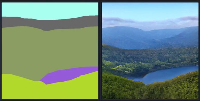 Nvidia's Latest AI Software Transforms Doodles Into Photorealistic Landscapes In Seconds Nvidia's Latest AI Software Transforms Doodles Into Photorealistic Landscapes In Seconds