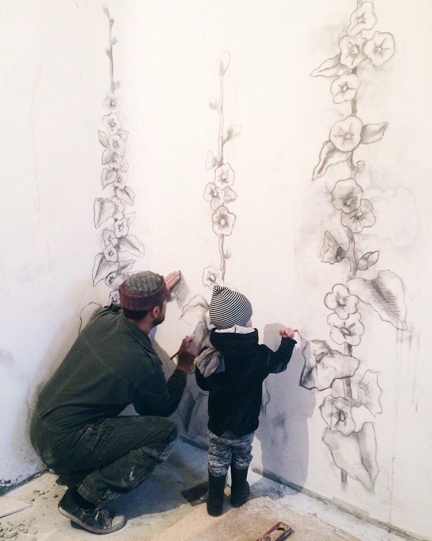 How I Made 30 Malva’s Stems 3 Meters High And 290 Buds For Interior Decoration How I Made 30 Malva’s Stems 3 Meters High And 290 Buds For Interior Decoration