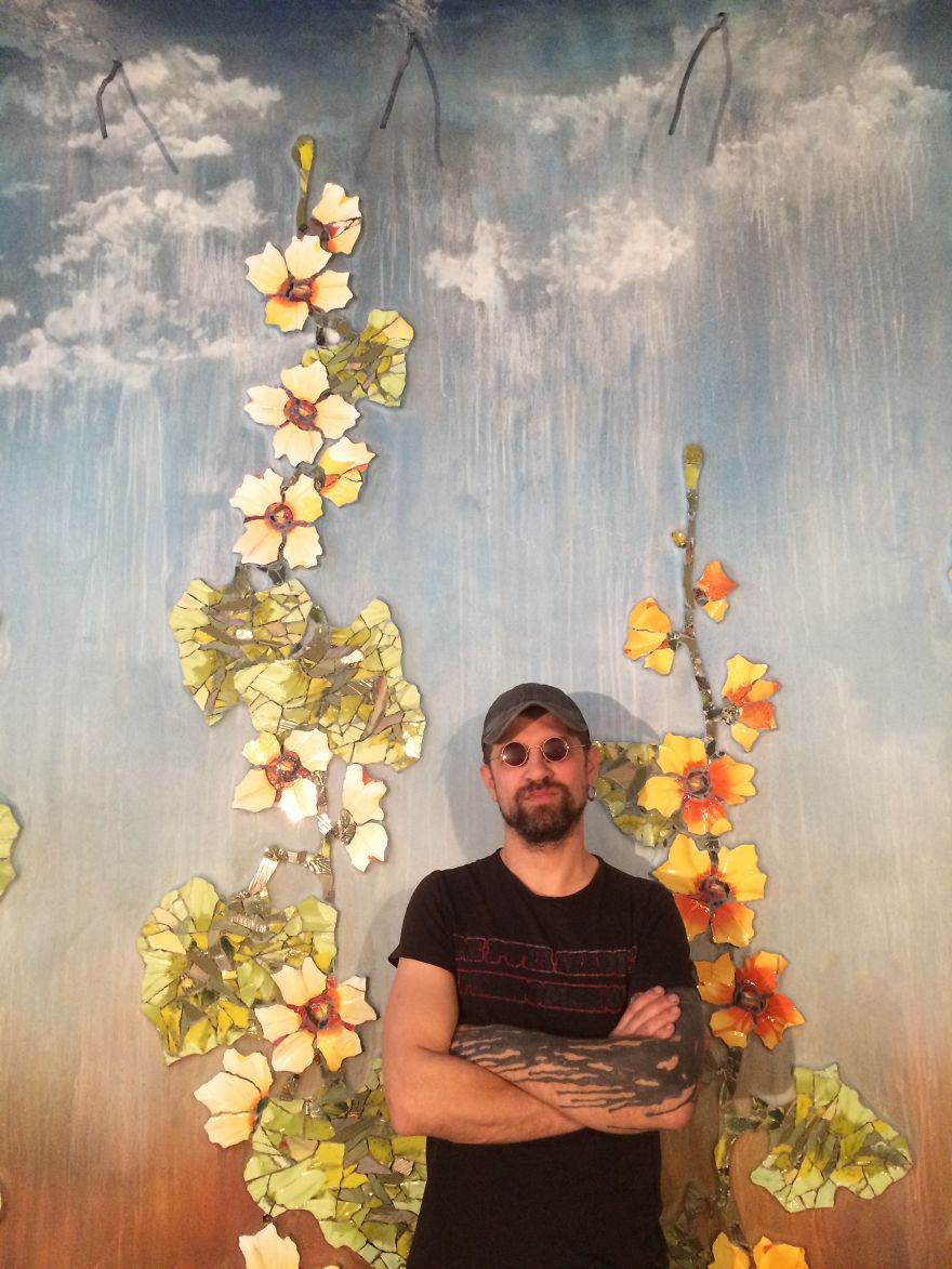 How I Made 30 Malva’s Stems 3 Meters High And 290 Buds For Interior Decoration