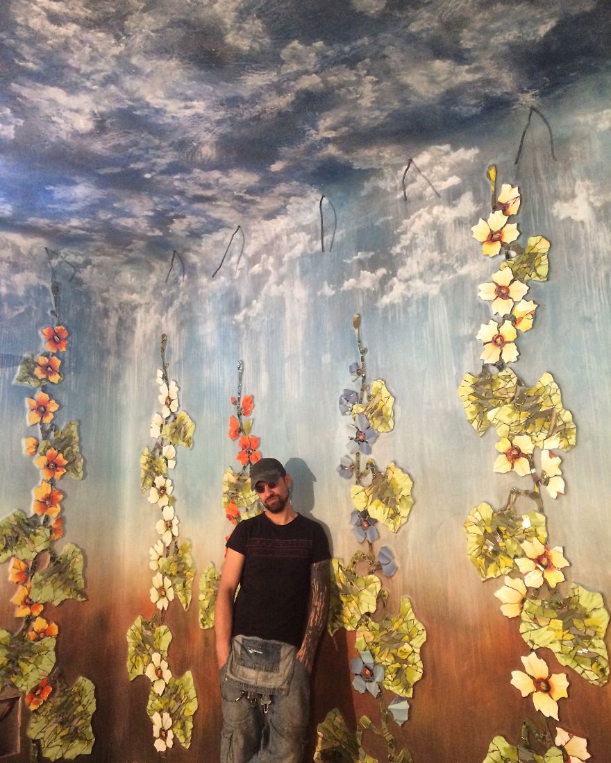 How I Made 30 Malva’s Stems 3 Meters High And 290 Buds For Interior Decoration How I Made 30 Malva’s Stems 3 Meters High And 290 Buds For Interior Decoration