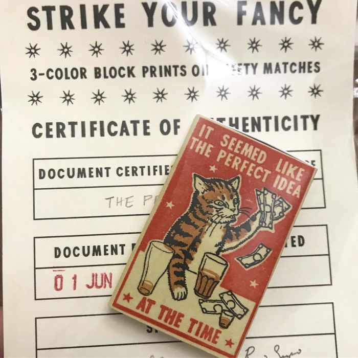 Matchbox Art Featuring Drunk Cats Getting Into Funny And Embarrassing Situations In A Bar Matchbox Art Featuring Drunk Cats Getting Into Funny And Embarrassing Situations In A Bar