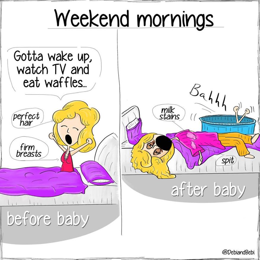 Channelling All Of The Crazy Motherhood Moments Into Drawings