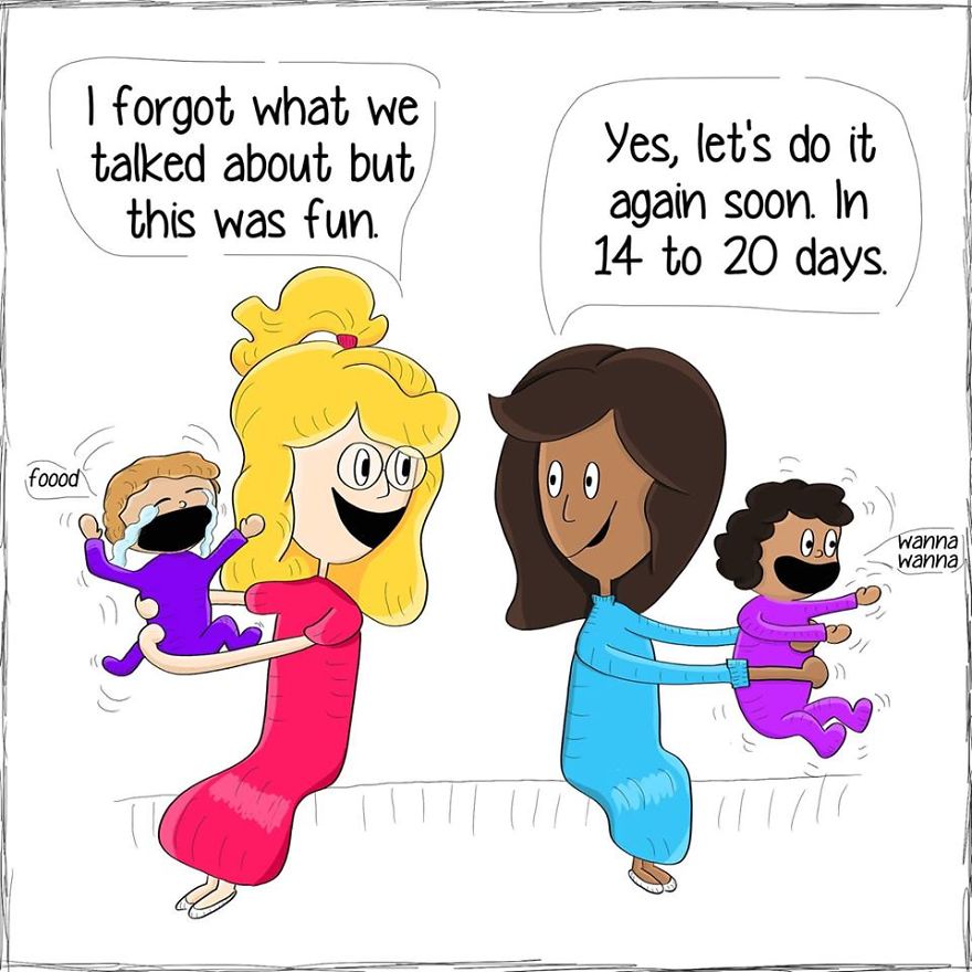 Channelling All Of The Crazy Motherhood Moments Into Drawings