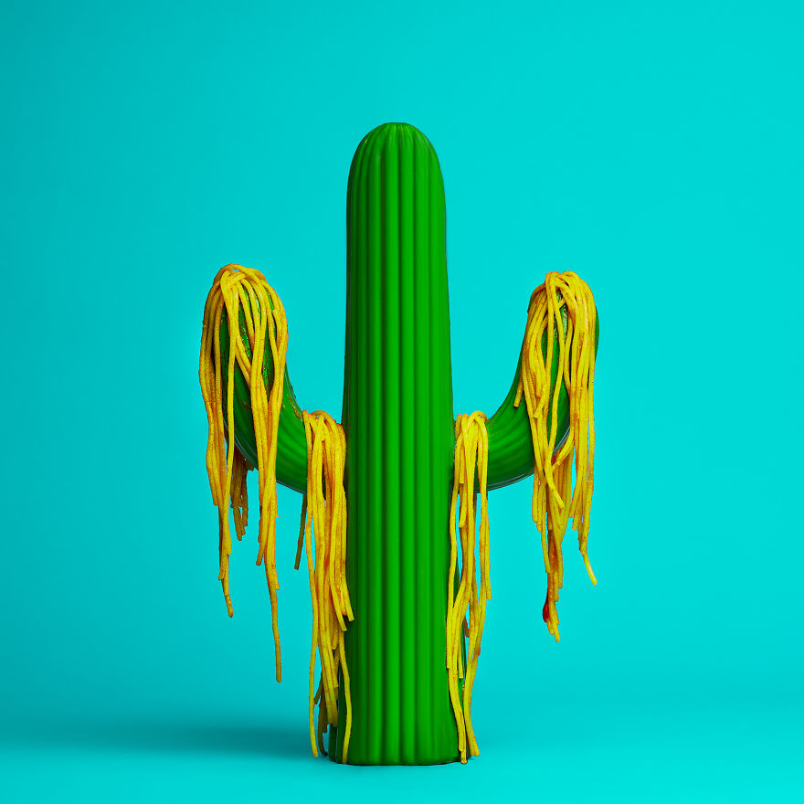 I Created A Pop Art Series Combining Spaghetti With Everyday Objects I Created A Pop Art Series Combining Spaghetti With Everyday Objects