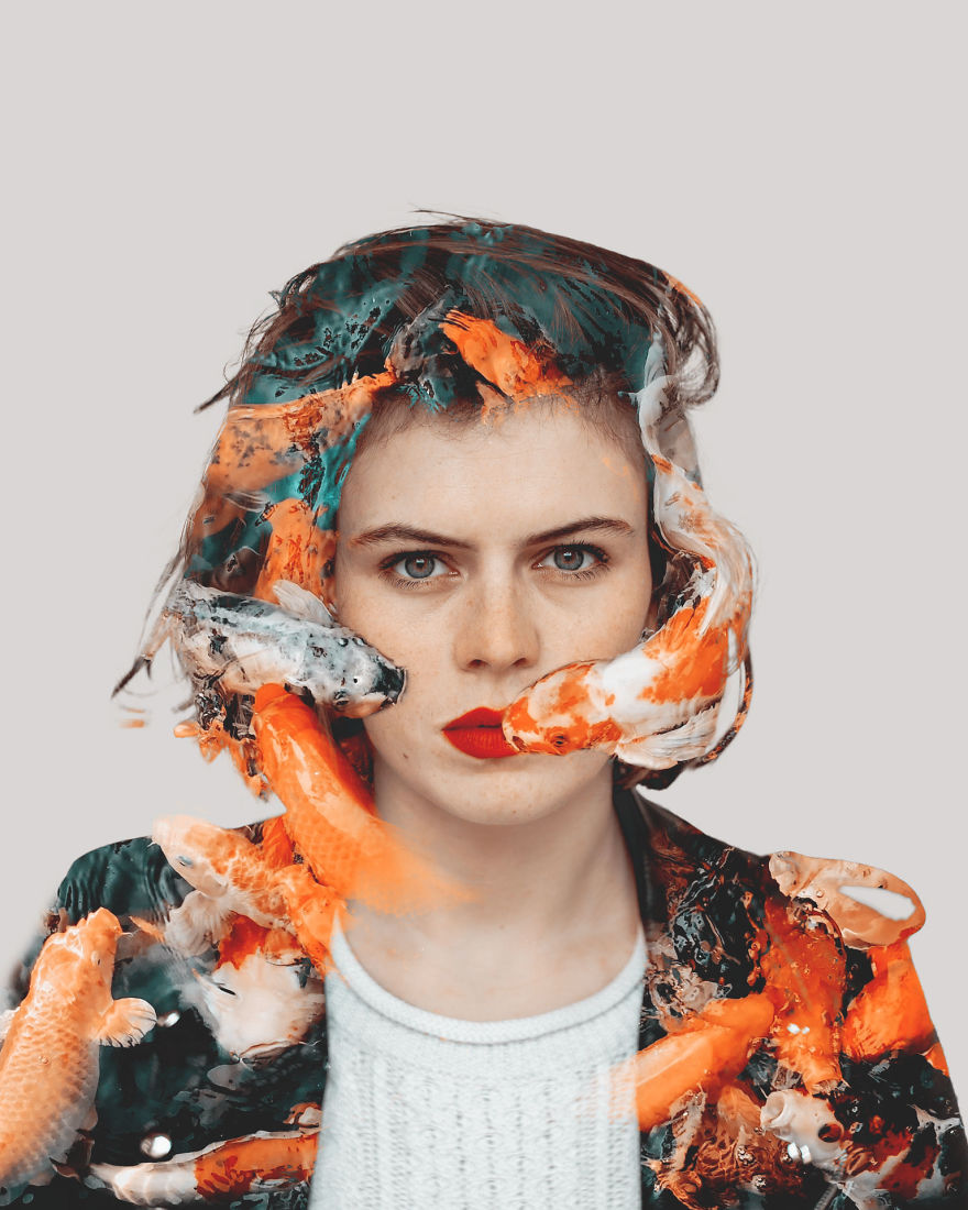 I Merge Two Worlds Into One Using Double Exposure Photography