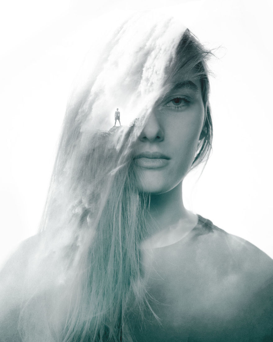 I Merge Two Worlds Into One Using Double Exposure Photography