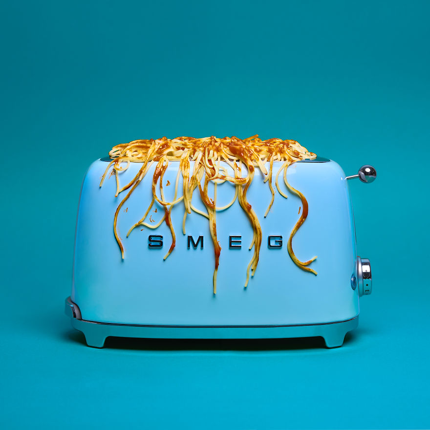 I Created A Pop Art Series Combining Spaghetti With Everyday Objects I Created A Pop Art Series Combining Spaghetti With Everyday Objects