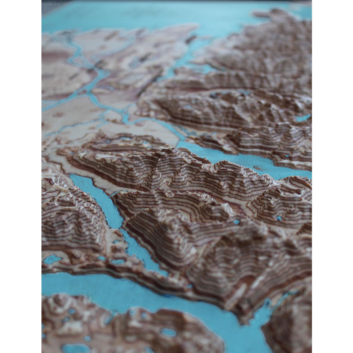 I Cut 3D Maps In Wood To Show How Incredibly Beautiful Our Planet Is