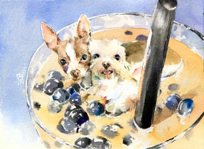Watercolor Paintings For Dog Lovers