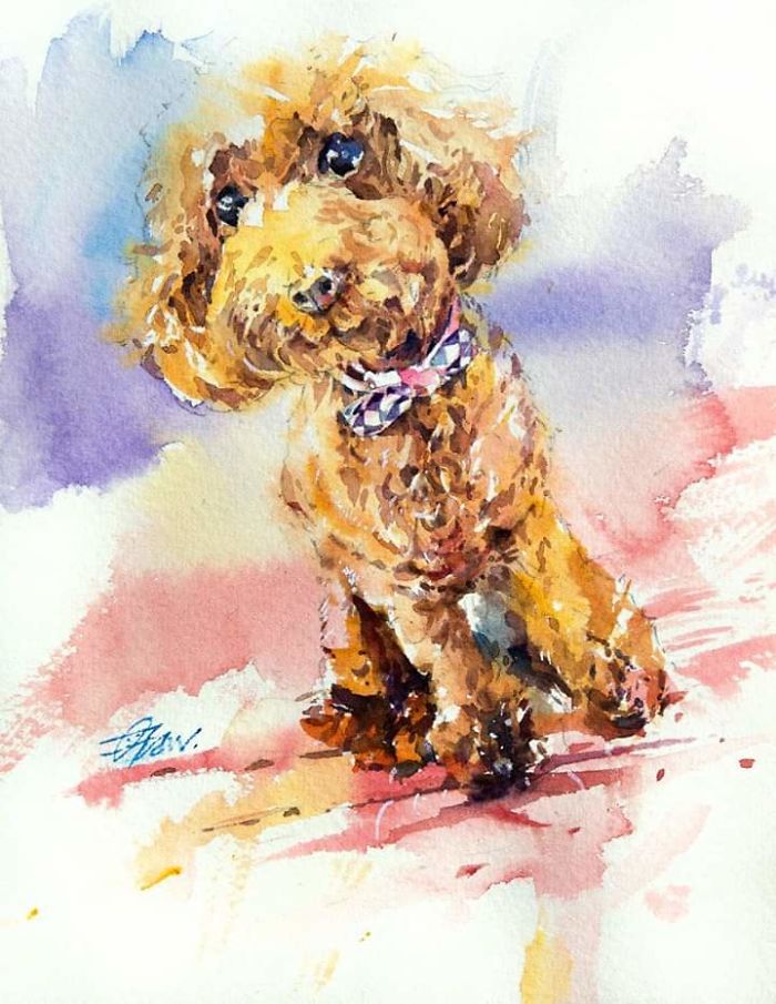 Watercolor Paintings For Dog Lovers