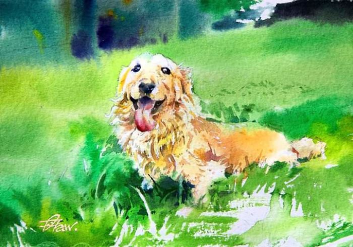 Watercolor Paintings For Dog Lovers