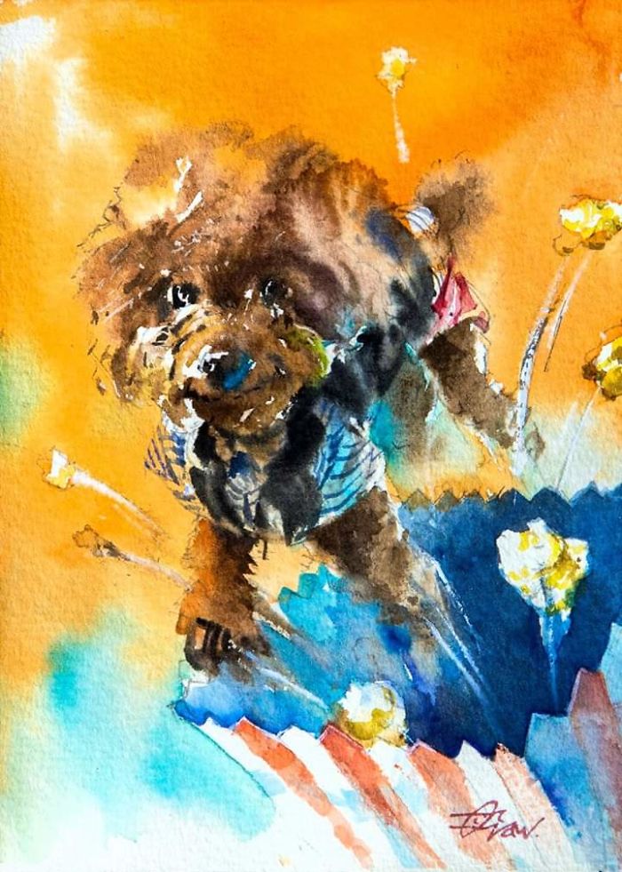 Watercolor Paintings For Dog Lovers