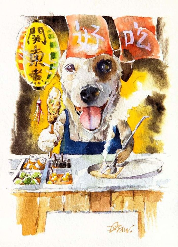 Watercolor Paintings For Dog Lovers