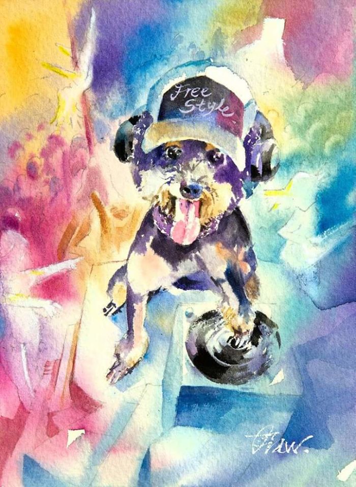 Watercolor Paintings For Dog Lovers