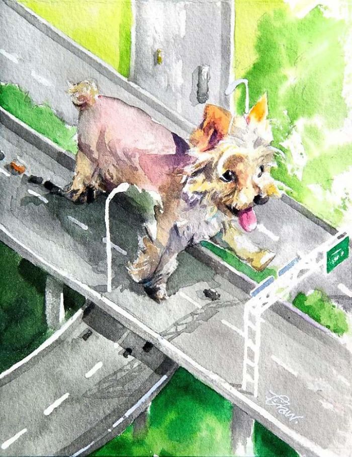Watercolor Paintings For Dog Lovers