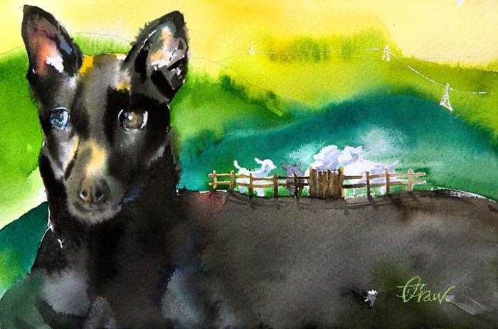 Watercolor Paintings For Dog Lovers