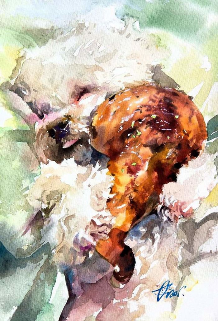 Watercolor Paintings For Dog Lovers