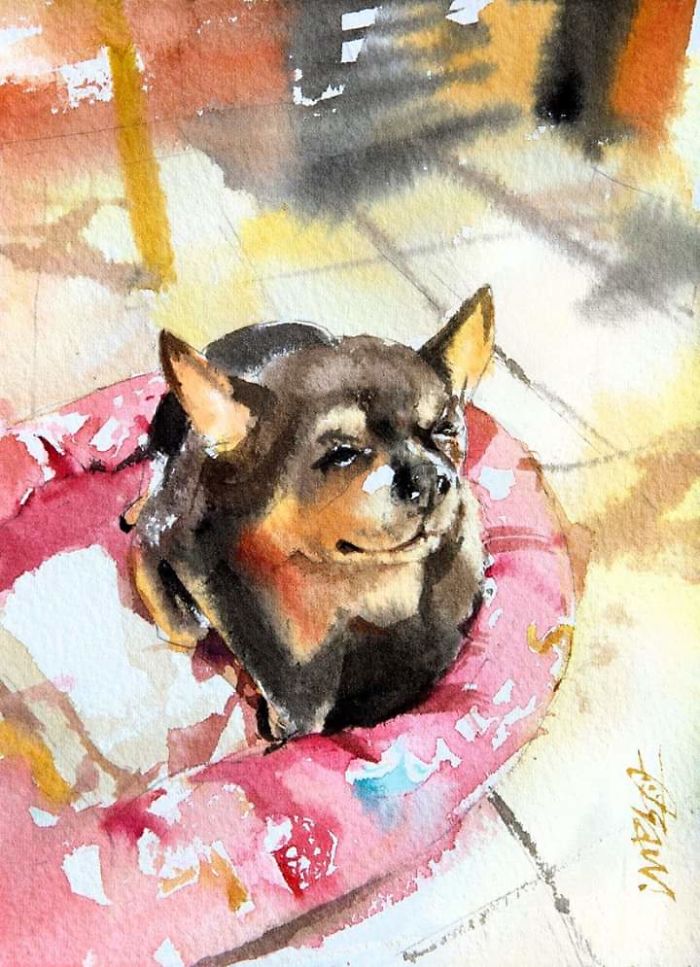 Watercolor Paintings For Dog Lovers