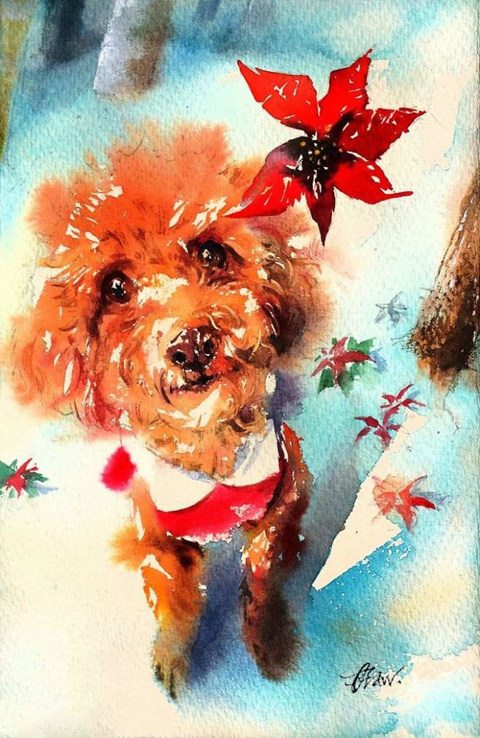 Watercolor Paintings For Dog Lovers