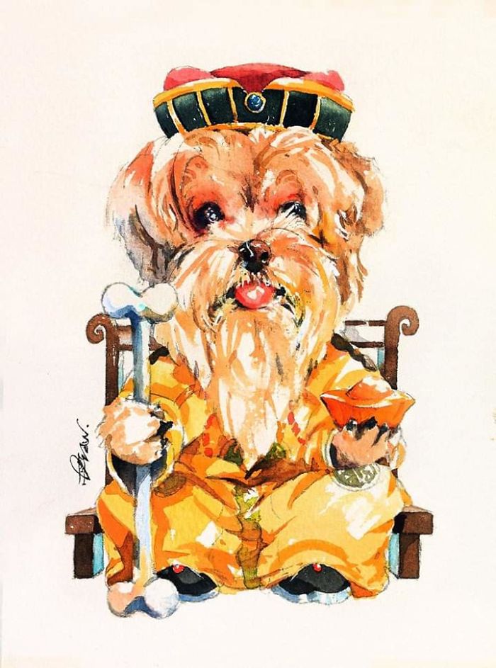 Watercolor Paintings For Dog Lovers