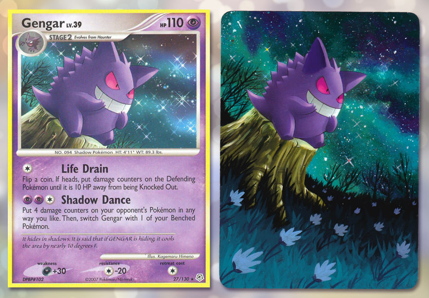 I Breathe New Life Into Old Pok&eacute;mon Cards By Repainting Them