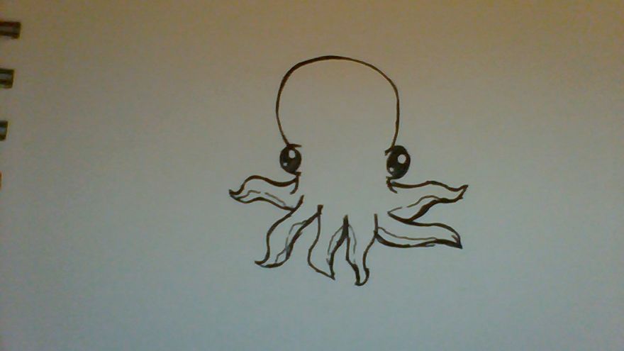 How To Draw An Adorable Octopus (Easy)
