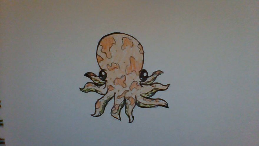 How To Draw An Adorable Octopus (Easy)