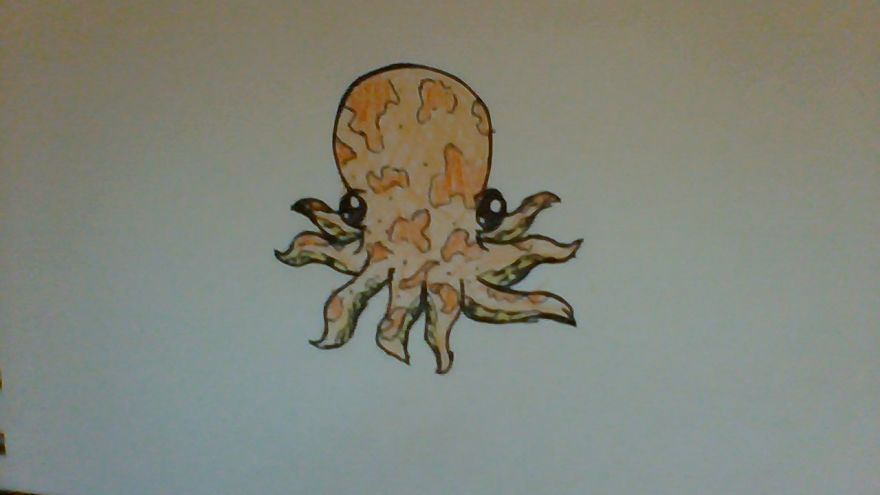 How To Draw An Adorable Octopus (Easy)