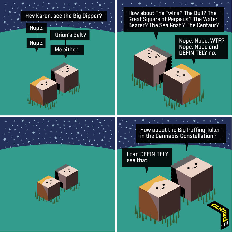 I Create Comics With A Cubed Perspective And A Slightly Warped Point Of View.