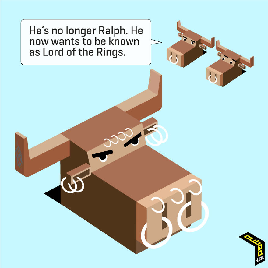 I Create Comics With A Cubed Perspective And A Slightly Warped Point Of View.