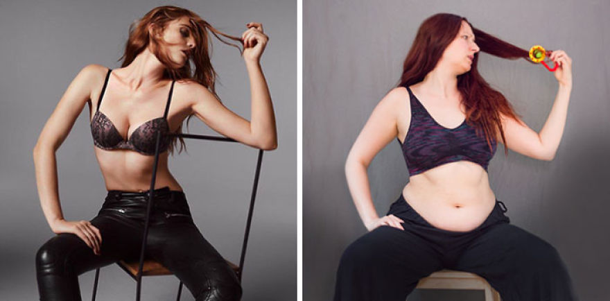 I Realize That I’ll Never Look Like A Model After Giving Birth, So I Recreated Victoria’s Secret Photos With A Touch Of Motherhood I Realize That I’ll Never Look Like A Model After Giving Birth, So I Recreated Victoria’s Secret Photos With A Touch Of Motherhood