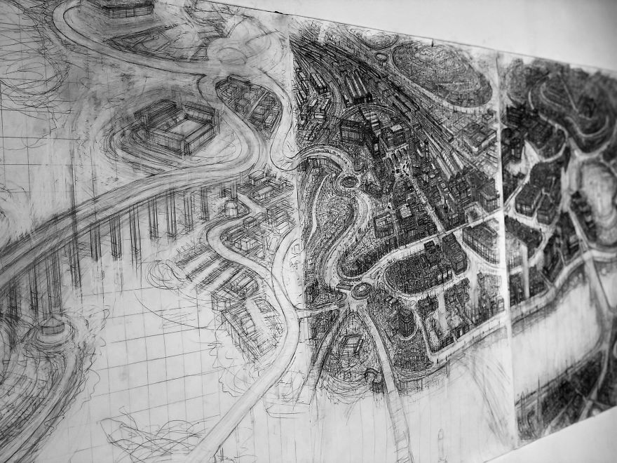 Sketching The Entire City Of Inverness By Hand Sketching The Entire City Of Inverness By Hand