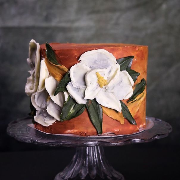 I Taught Myself To Paint Cakes With Palette Knives And Buttercream For My New Year's Resolution