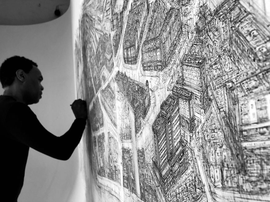 Sketching The Entire City Of Inverness By Hand Sketching The Entire City Of Inverness By Hand