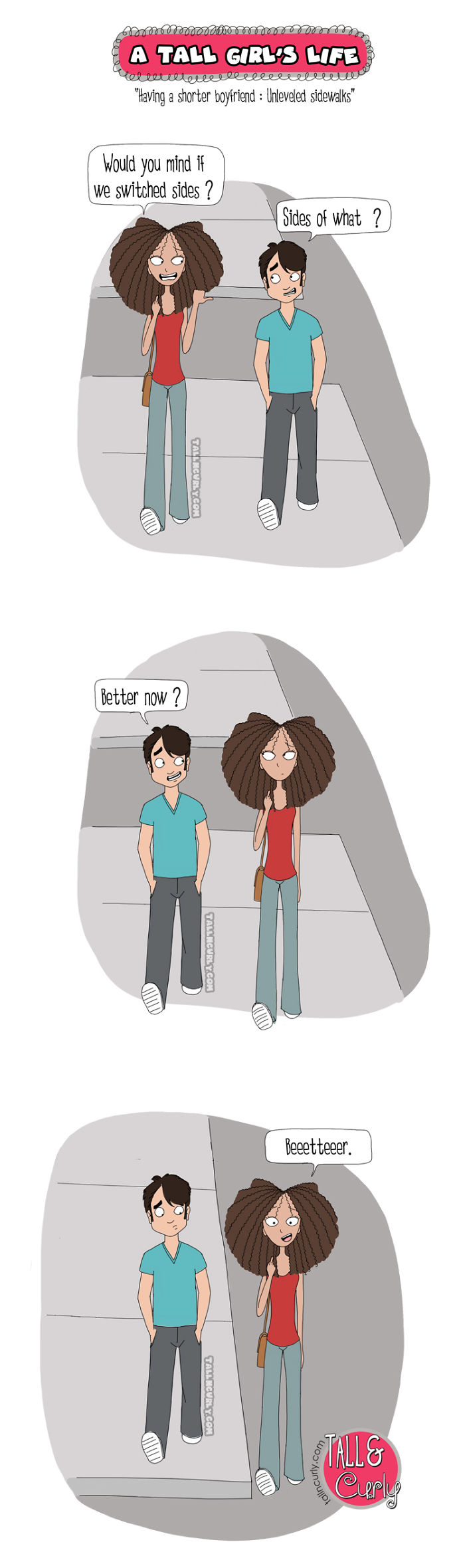 A Tall Girl's Life: Unleveled Sidewalks