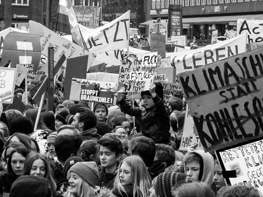 My Photo Report From The School Strike On March In Hamburg