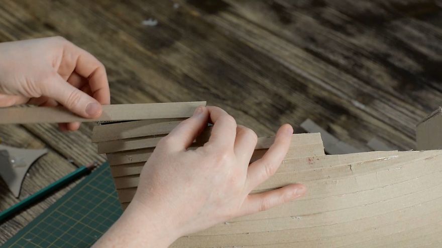 I Made A Pirate Ship Using Pizza Boxes