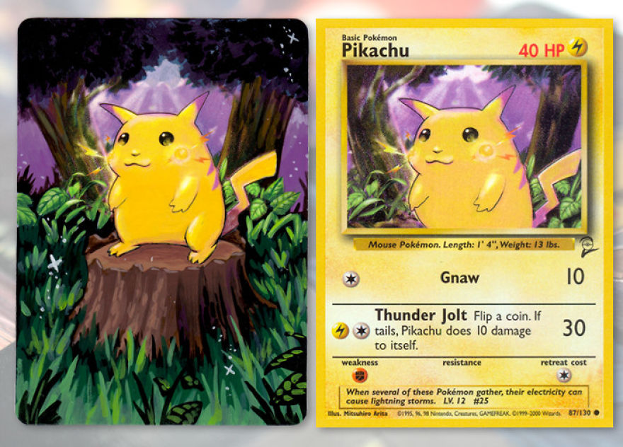 I Breathe New Life Into Old Pok&eacute;mon Cards By Repainting Them